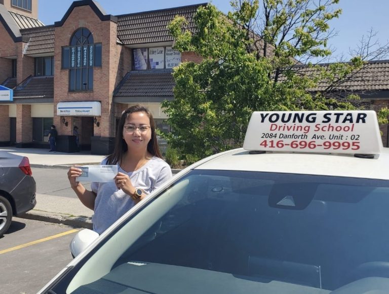 Successful student passing their full G driving exam with our top-rated GTA driving instructor.